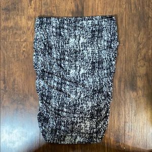 Vince Camuto Abstract Ruched Bodycon Skirt Sz S